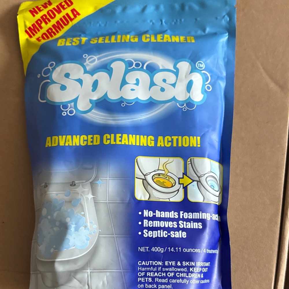 Splash Advanced Cleaning Action Cleaner - Blue and White
